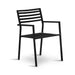elevenpast Outdoor Chairs Matt Black Havana Aluminium Outdoor Dining Armchair – Matt White | Black 4.2010.30