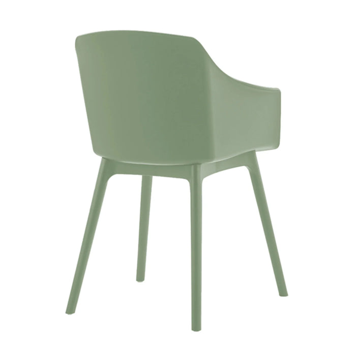 elevenpast Outdoor Chairs Green Haruna Modern Outdoor Dining Chair – Weather-Resistant 4.2050.37
