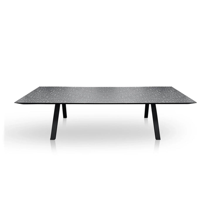 elevenpast Tables Black / 3m Izumi Modern Aluminium and Ceramic Glass Dining Table 4.4060.3011.30