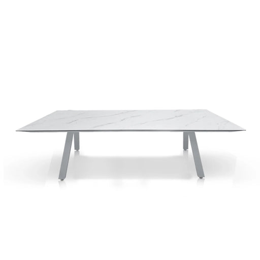 elevenpast Tables White / 3m Izumi Modern Aluminium and Ceramic Glass Dining Table 4.4060.3011.31