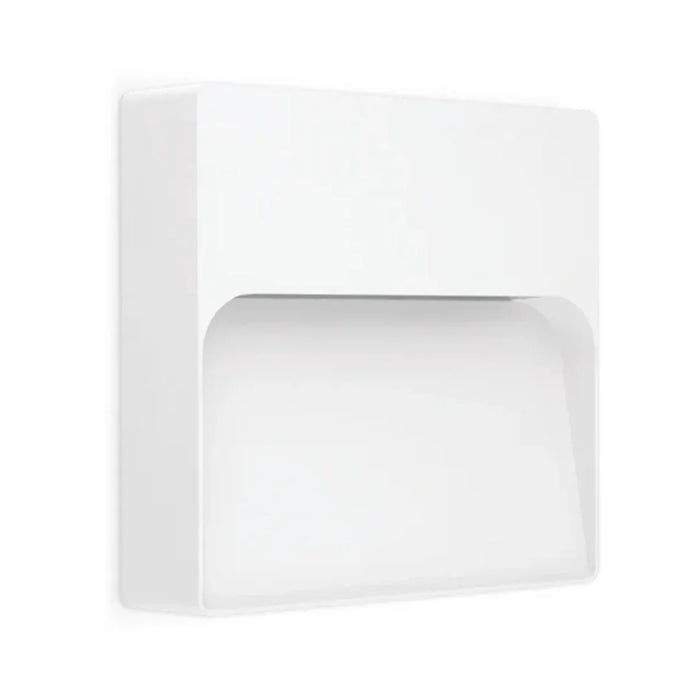elevenpast LED footlight White Intake Square 8W LED Wall Downlight – IP54 Outdoor Step Light 4495.3.40.31
