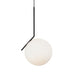 elevenpast Pendant Large 45 Degree Pendant Light Black with Opal Glass 45 DEGREE PENDANT LIGHT LARGE