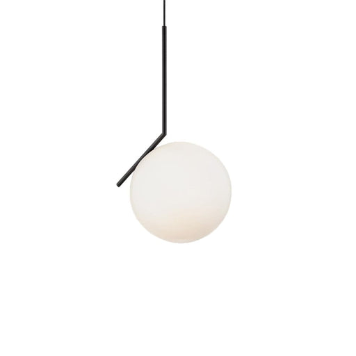 elevenpast Pendant Small Angles Pendant Light Black with Opal Glass | 2 Sizes 45 DEGREE PENDANT LIGHT SMALL
