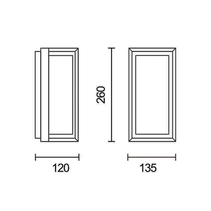 elevenpast Wall light Evera Metal Wall Light in Black 4511.3030