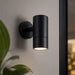 elevenpast Paulie Black GU10 Outdoor Wall Light – Up or Down 4530.1.30