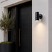 elevenpast Paulie Black GU10 Outdoor Wall Light – Up or Down 4530.1.30