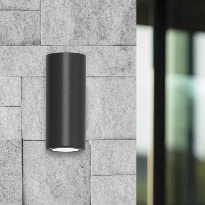 elevenpast Wall Light Alcor Round Dual Wall Light - Black | White