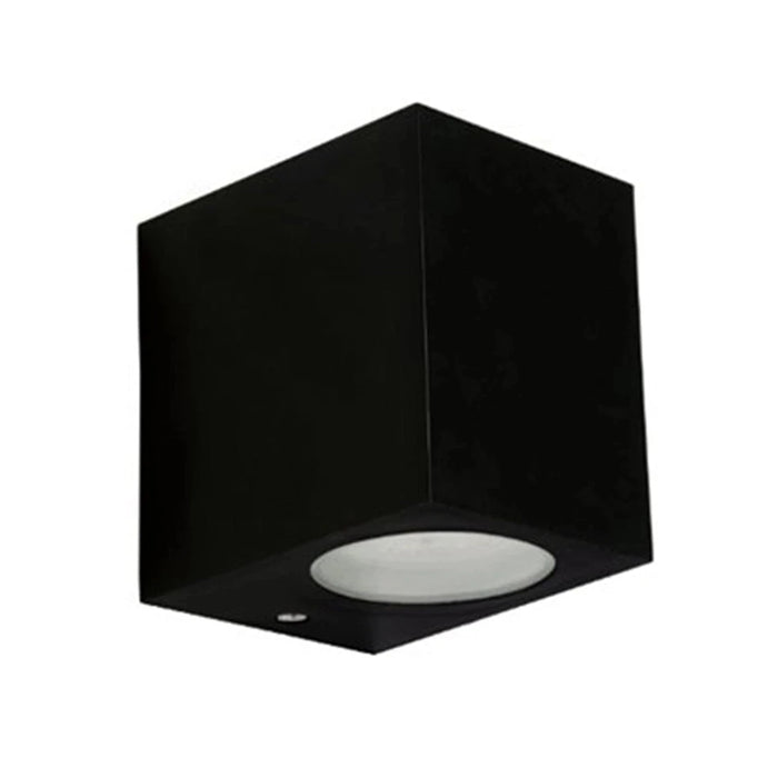 Spazio Wall Light Black Block 1 Wall Light - Black | White 4543.1.30