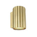 elevenpast Wall Light Golden Ribbed Modern Down Facing Wall Light 4557.1.10