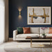 elevenpast Wall Light Golden Ribbed Modern Up Down Wall Light 4557.2.10