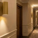 elevenpast Wall Light Golden Ribbed Modern Up Down Wall Light 4557.2.10