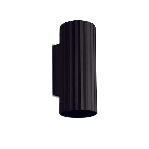 Spazio Black Matilda Up & Down Face Wall Light - Aluminium 4557.2.30