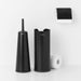 elevenpast toilet accessory set Toilet Accessory Set of 3 - Matt Black | Matt Steel | White | Brilliant Steel