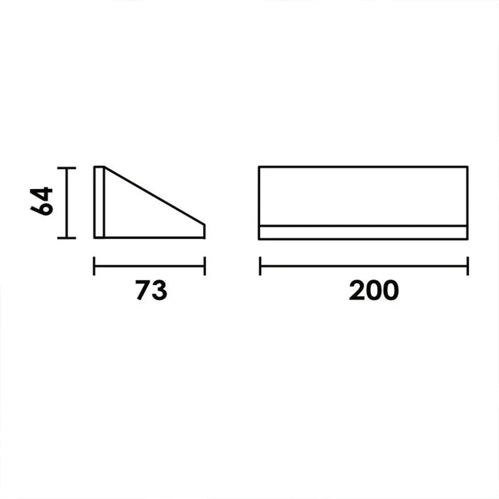 Spazio LED wall light Angolo Exterior Corner LED Footlight - Black | White