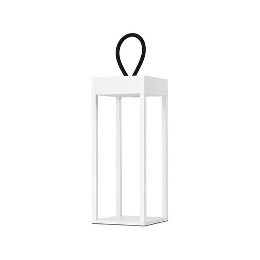 elevenpast Outdoor Light White Lumina Outdoor LED Lantern - Rechargeable and Dimmable | Black, White or Corten 4677.3031