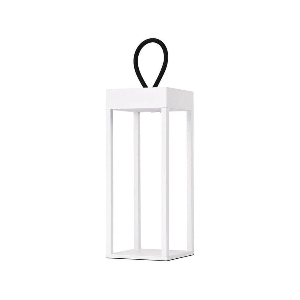 Lanterne Pic Nic LED Rechargeable 2.2W IP54 - Lampe Portable Dimmable H.47cm Corten