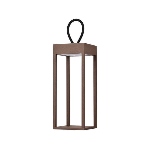 elevenpast Outdoor Light Corten Lumina Outdoor LED Lantern - Rechargeable and Dimmable | Black, White or Corten 4677.3044