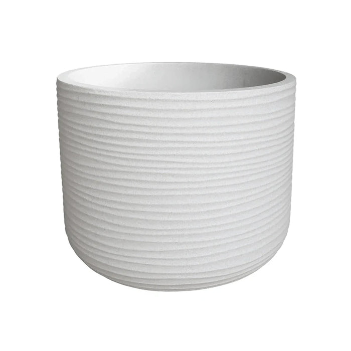 elevenpast Pots & Planters Lagoon Round Japi Planter in Off White - 3 Sizes
