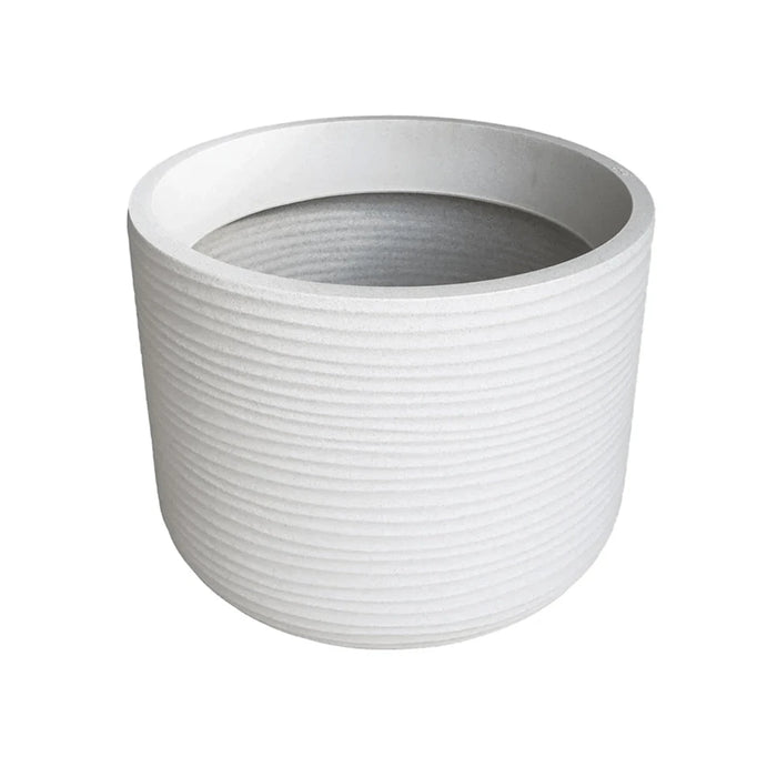 elevenpast Pots & Planters Lagoon Round Japi Planter in Off White - 3 Sizes