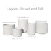 elevenpast Pots & Planters Lagoon Tall Japi Planter in Off White - 3 Sizes