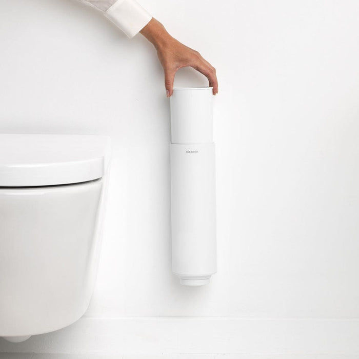 Brabantia Toilet Brush and Holder MindSet Toilet Brush and Holder - Mineral Fresh White | Mineral Infinite Grey