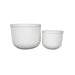 elevenpast Pots & Planters Flute Round Japi Planter White