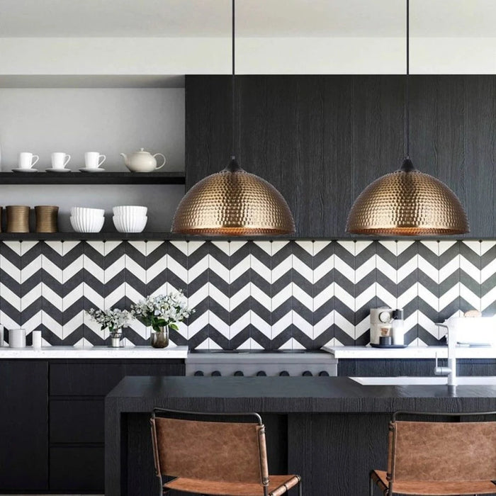 elevenpast Pendant Lights Rin Metal Dome Pendant Light in Antique Brass | Antique SIlver