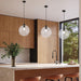 elevenpast Pendant Lights Luna Orb Pendant – Matt Gold | Black