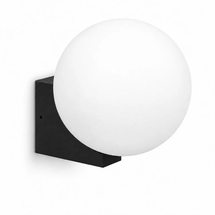 elevenpast Wall Light Black Comino Outdoor Globe Wall Light in Black | White 5234.30