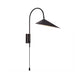 Spazio Wall Light Black Arum Metal Wall Light Gold | Black | White 5250.30