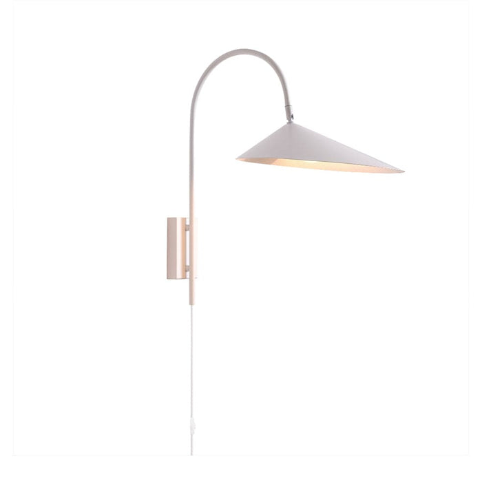 Spazio Wall Light White Arum Metal Wall Light Gold | Black | White 5250.31