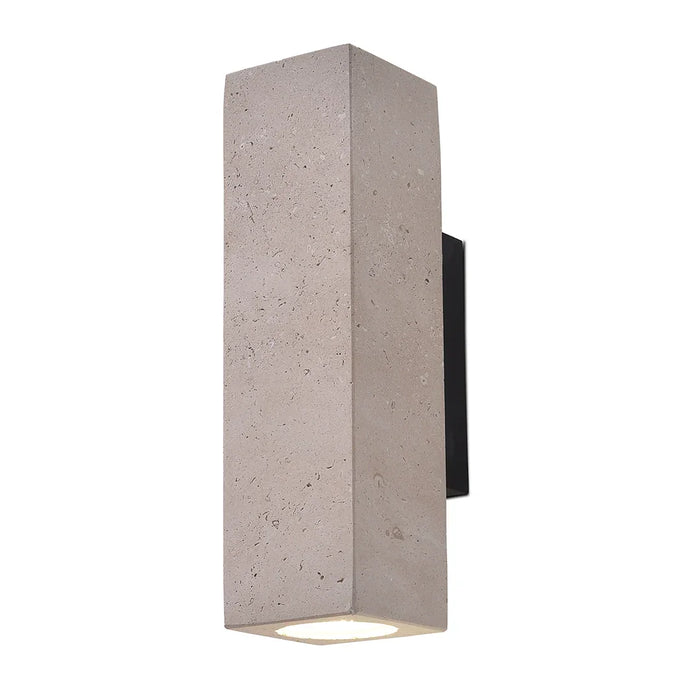 elevenpast pendant light Eterna Travertine Square Up and Down Wall Light 5252.01
