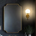 elevenpast Wall Light Cassia Orb Wall Light - Satin Gold | Black