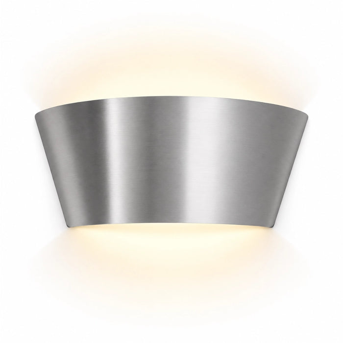 Boho Curved Up & Down LED Wall Light 18W – Black | White | Satin Nickel