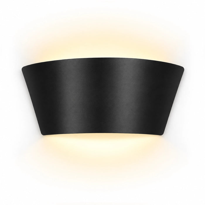 Boho Curved Up & Down LED Wall Light 18W – Black | White | Satin Nickel