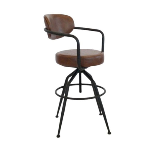 elevenpast Buffalo Beatri Bar Stool - Metal and PU 597/BUF