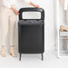 elevenpast laundry bin Bo Laundry Bin Hi – 2 × 45 Litre White | Matt Black