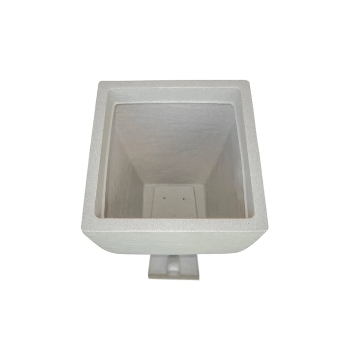 elevenpast Pots & Planters All In One Modern Square Japi Planter in Off White - 3 Sizes