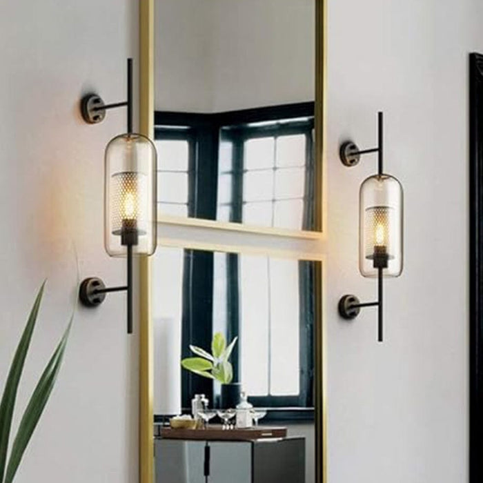 elevenpast New York Cylinder Glass Wall Light