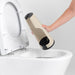 Brabantia Toilet Brush and Holder ReNew Toilet Brush and Holder - Black | Steel | Platinum | White | Soft Beige