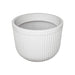 elevenpast Pots & Planters Flute Round Japi Planter White