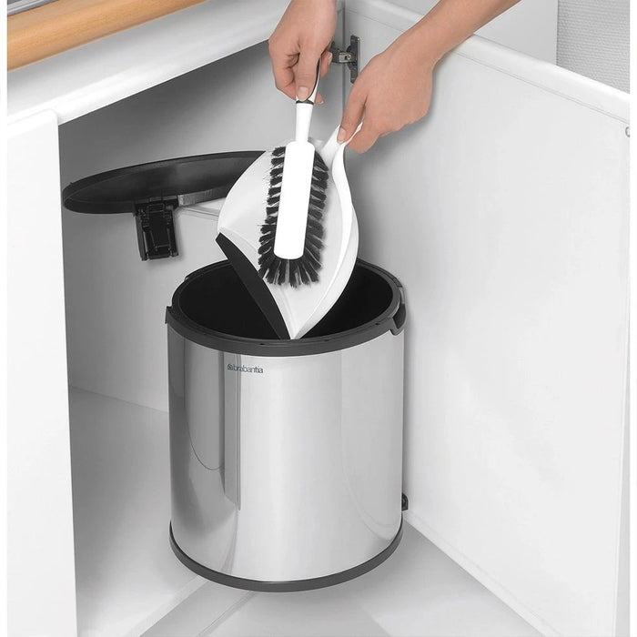 Brabantia waste bin Built-In Bin 15 litre - White | Brilliant Steel