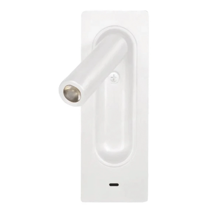 elevenpast Wall light White Atlantis Recessed LED Reading Wall Light with USB | White, Black, Bronze 8282/3031