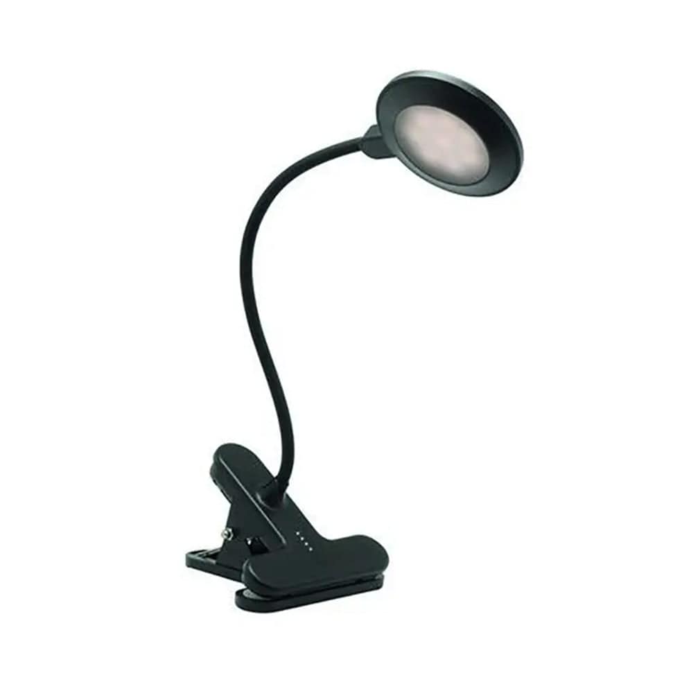 Paddle Pop Metal Clip on LED Desk Lamp Black | White– elevenpast