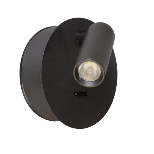 elevenpast Black Hilton Charge Up Round Wall Light -Rechargeable wall light 8295.3030