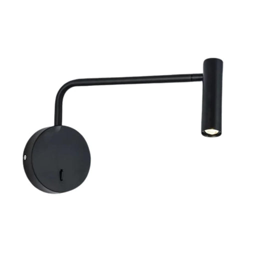 Spazio Wall Light Black Spillo LED Reading Light in Gold | Black | White 8298.3030