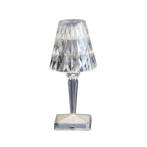 Spazio Clear Cristallo Dimmable Rechargeable Table Lamp - Colour changing 8449.01