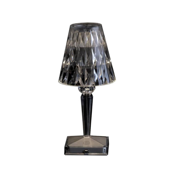 Spazio Smokey Cristallo Dimmable Rechargeable Table Lamp - Colour changing 8449.02