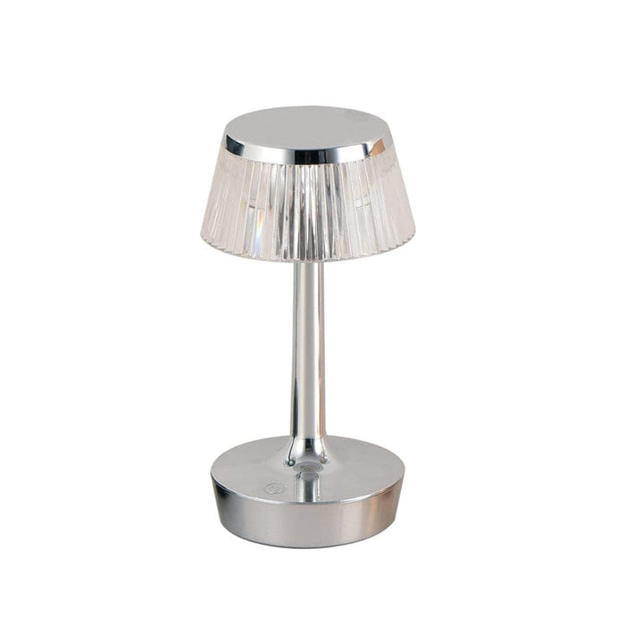 Spazio Chrome & Clear Ooh La La Dimmable Table Lamp 8451.11
