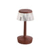 Spazio Mahogany & Clear Ooh La La Dimmable Table Lamp 8451.23